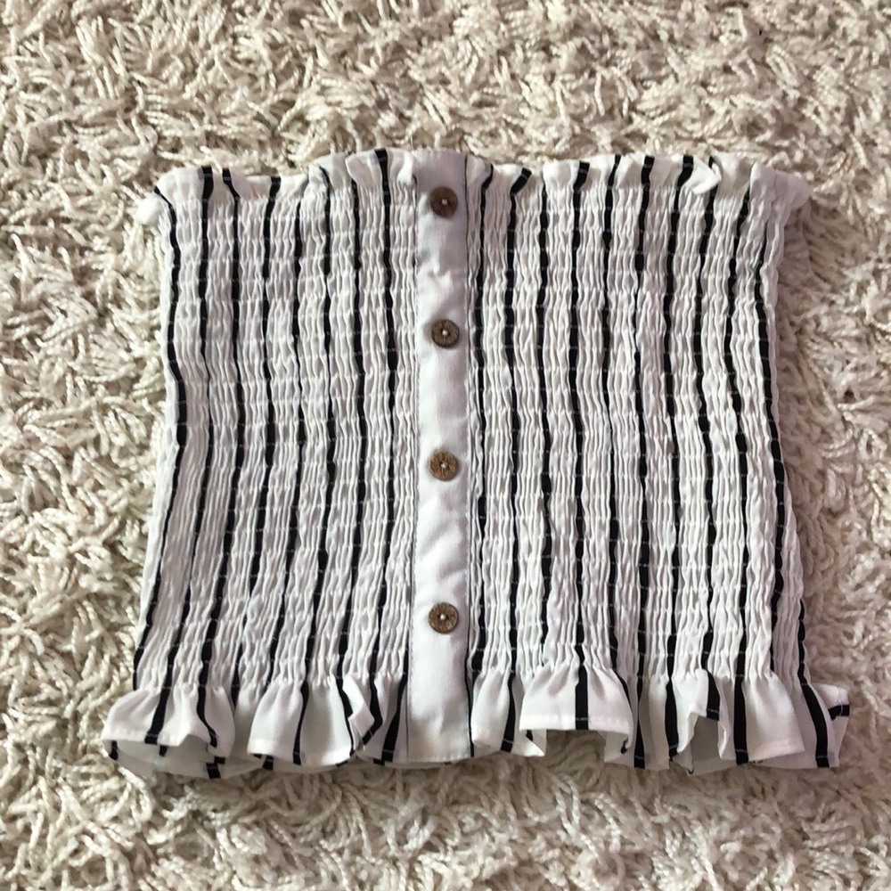 strapless bandeau top